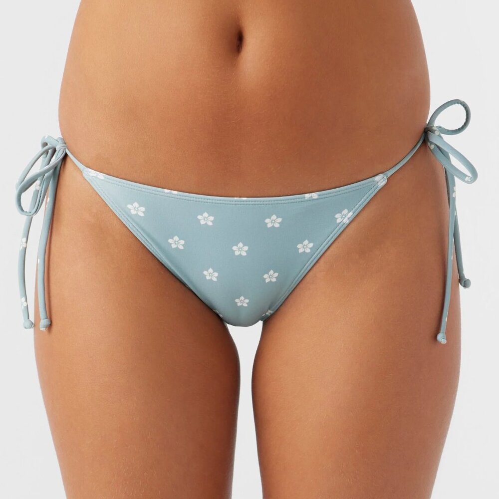 O’Neill Saltwater Essentials Maracas Printed MEDIUM Bottom- Turquoise Floral NWT